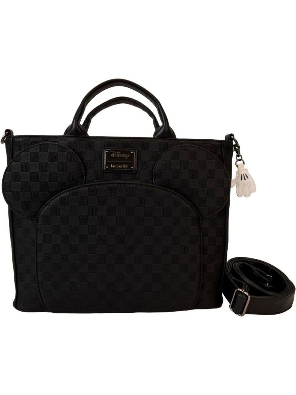 Checkered Texture Mickey Mouse Convertible Backpack & Tote Bag - Stylish - Picture 1 of 6